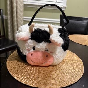 Cute Cow Plush basket